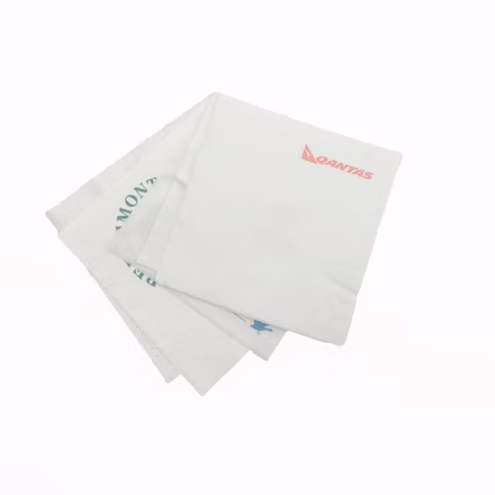 Serviettes de Cocktail personnalisées en pâte de bois vierge 100%, serviettes en papier personnalisées pour cadeaux de fête de mariage