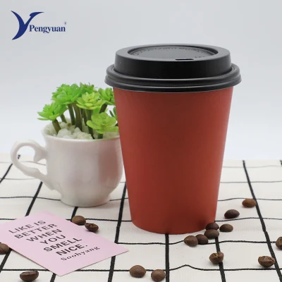Tasse à café imprimée jetable adaptée aux besoins du client de tasse de papier à mur unique