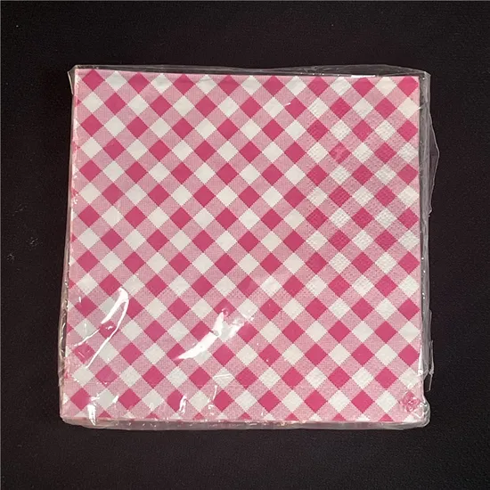 Serviette en papier 2 plis avec rampe de dégradé, feuille de couleur dorée, tampon chaud, pour fête, vente en gros